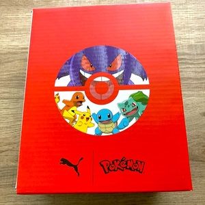 Puma Pokémon X Squirtle Suede Girl Boys Blue Sneakers Shoes Size 5C